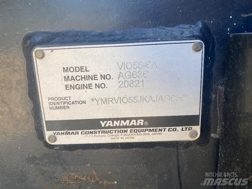 Yanmar Vio 55-6 A Minigraafmachines < 7t