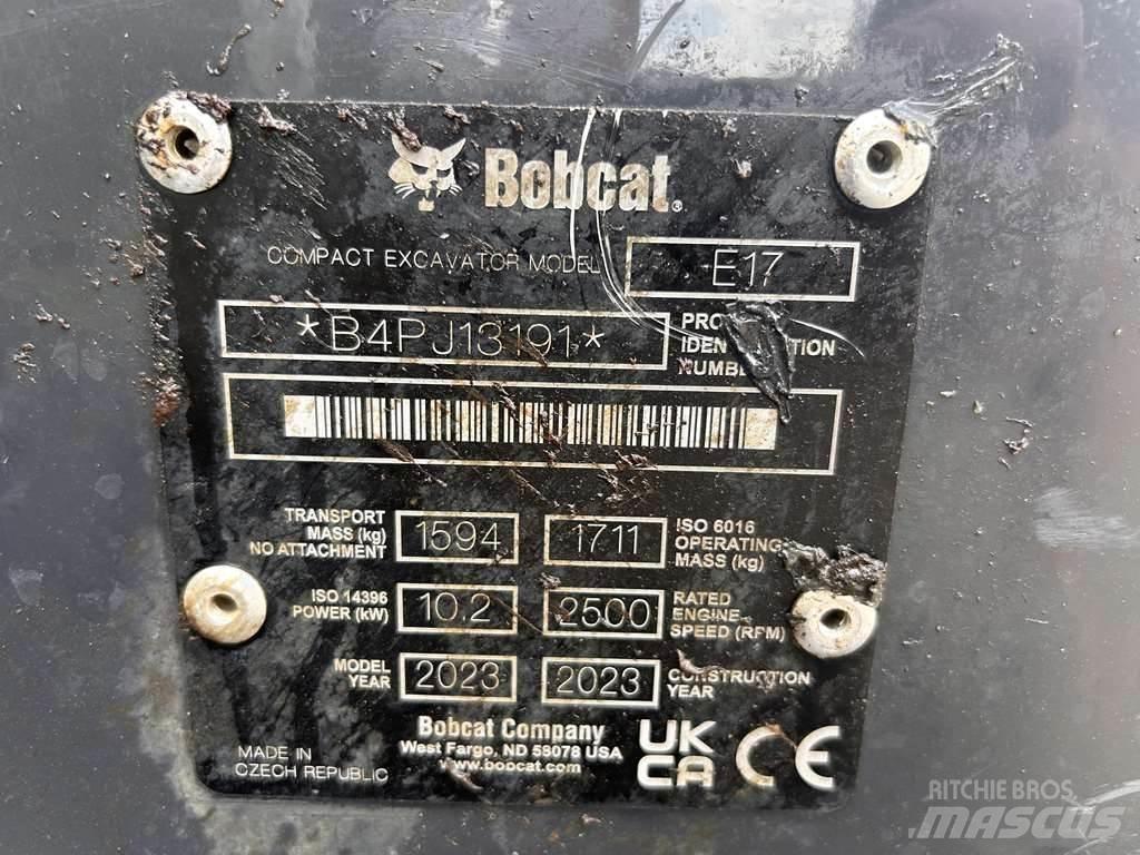 Bobcat E17 Minigraafmachines < 7t