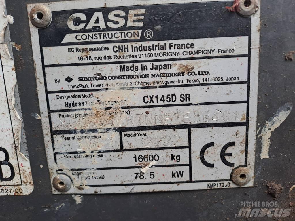 CASE CX145D SR Rupsgraafmachines