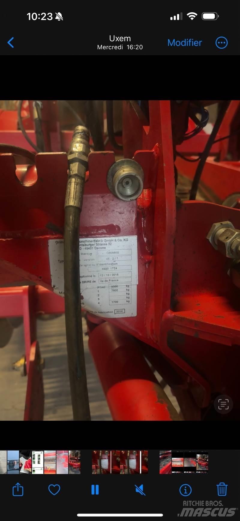 Grimme gt170 Bollenoogstmachines