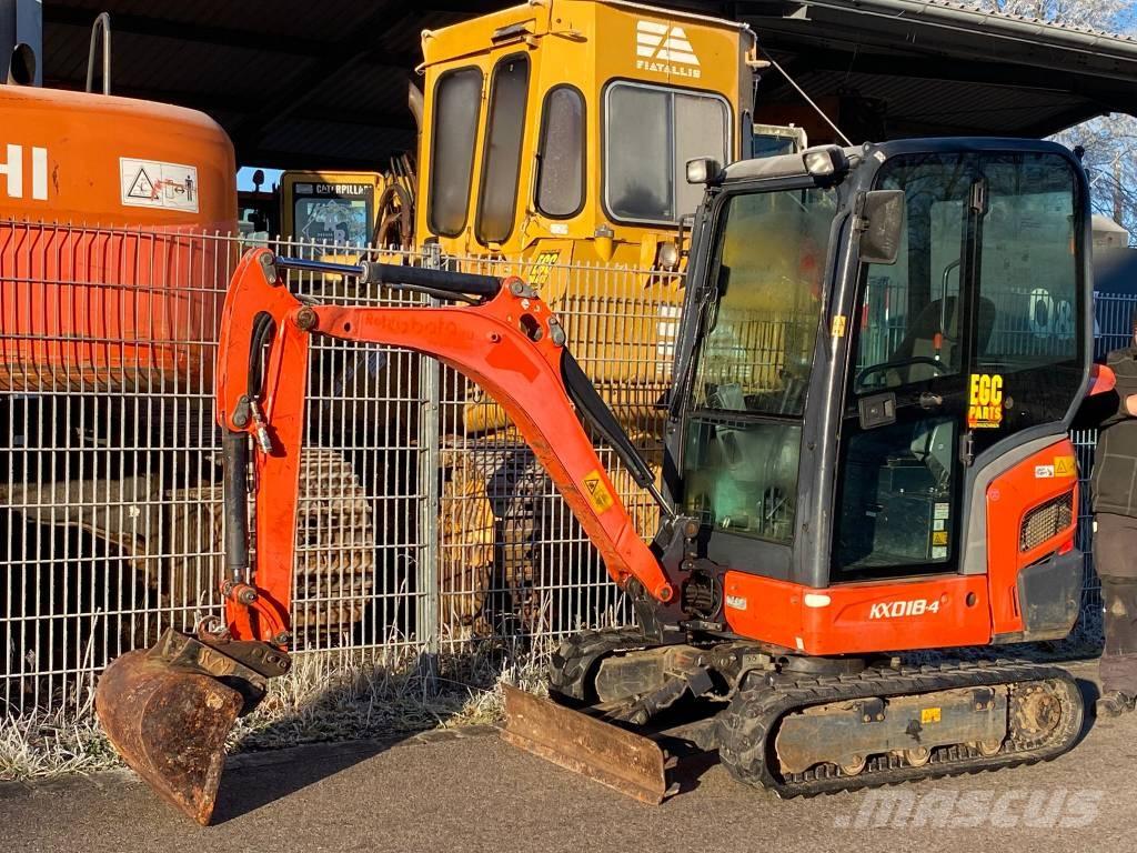 Kubota KX 018-4 Minigraafmachines < 7t