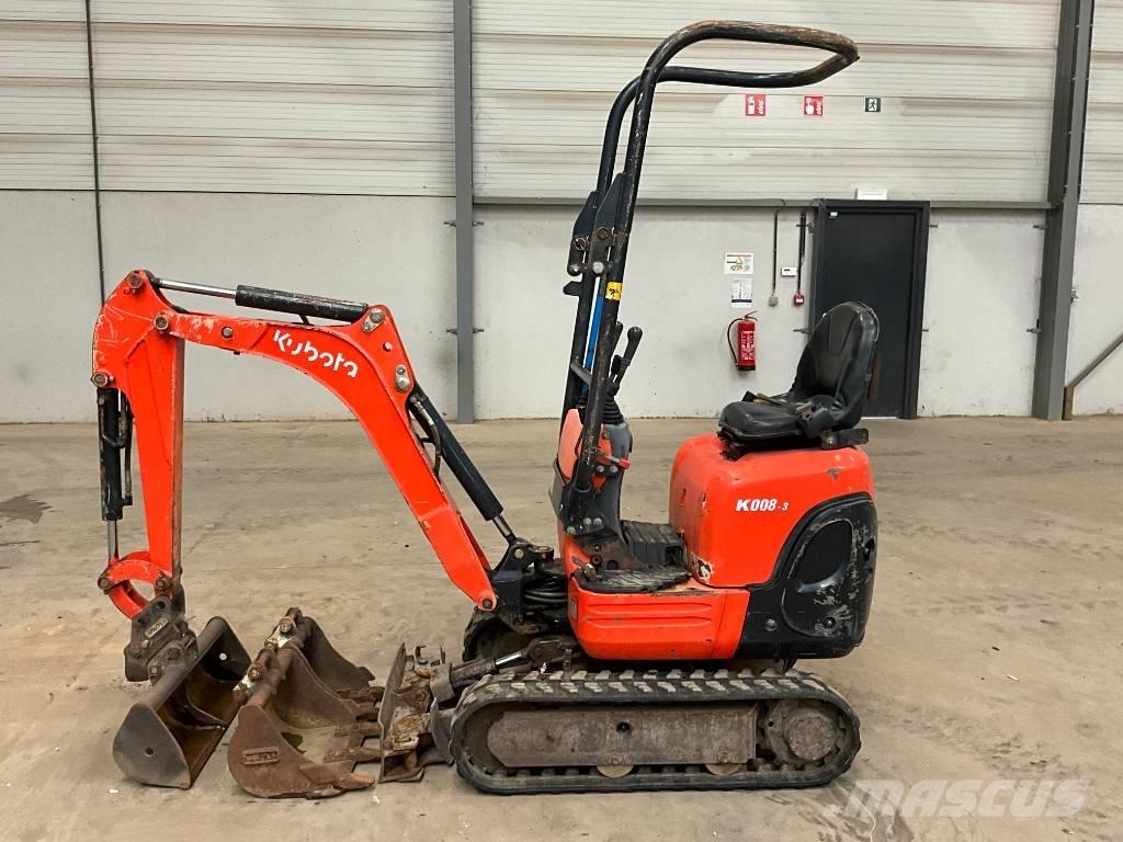 Kubota K 008-3 Minigraafmachines < 7t