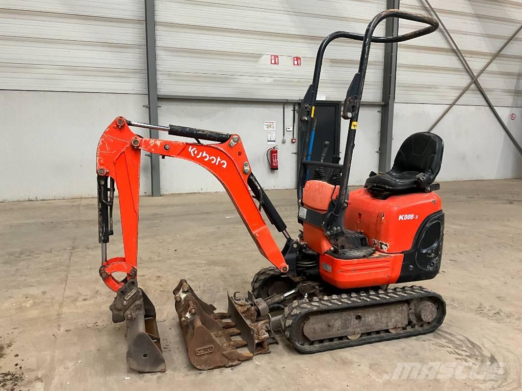 Kubota K 008-3 Minigraafmachines < 7t