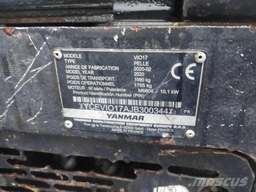 Yanmar Vio 17 U Minigraafmachines < 7t