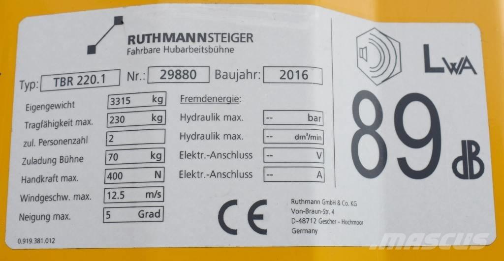 Ruthmann TBR 220.1 Auto hoogwerkers