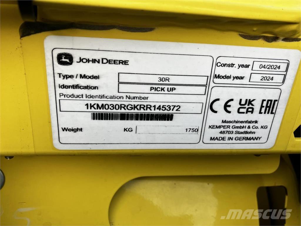 John Deere 30R Accessoires voor maaidorsmachines