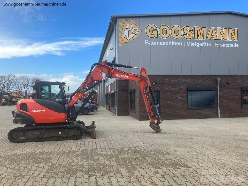 Kubota KX080-4a Midigraafmachines 7t - 12t