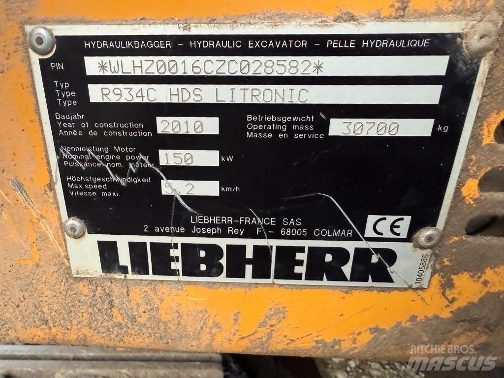 Liebherr R 934 C Rupsgraafmachines