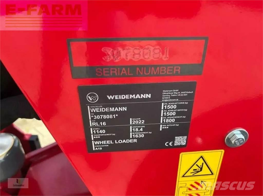 Weidemann 1140 Wielladers