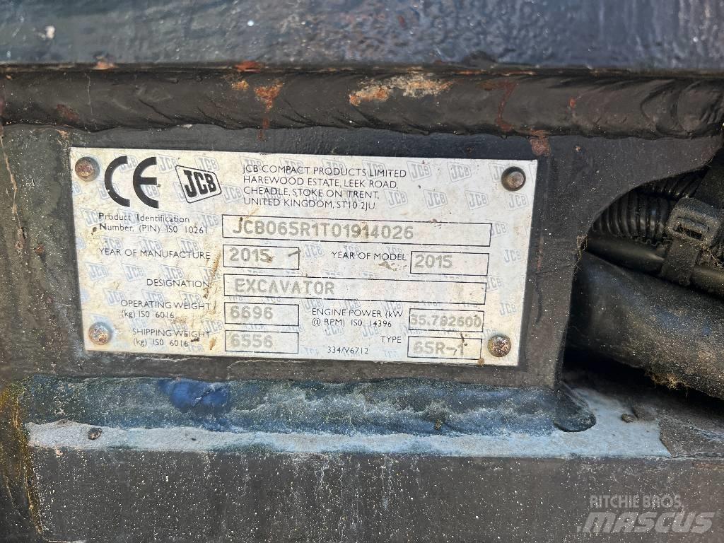 JCB 65 R-1 Minigraafmachines < 7t