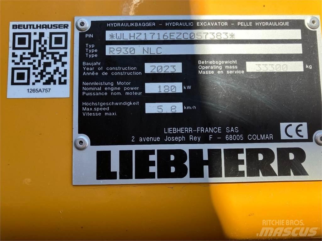 Liebherr R930 Rupsgraafmachines