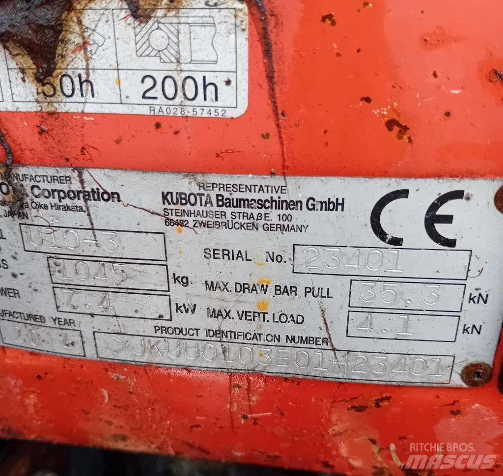 Kubota U 10-3 Minigraafmachines < 7t
