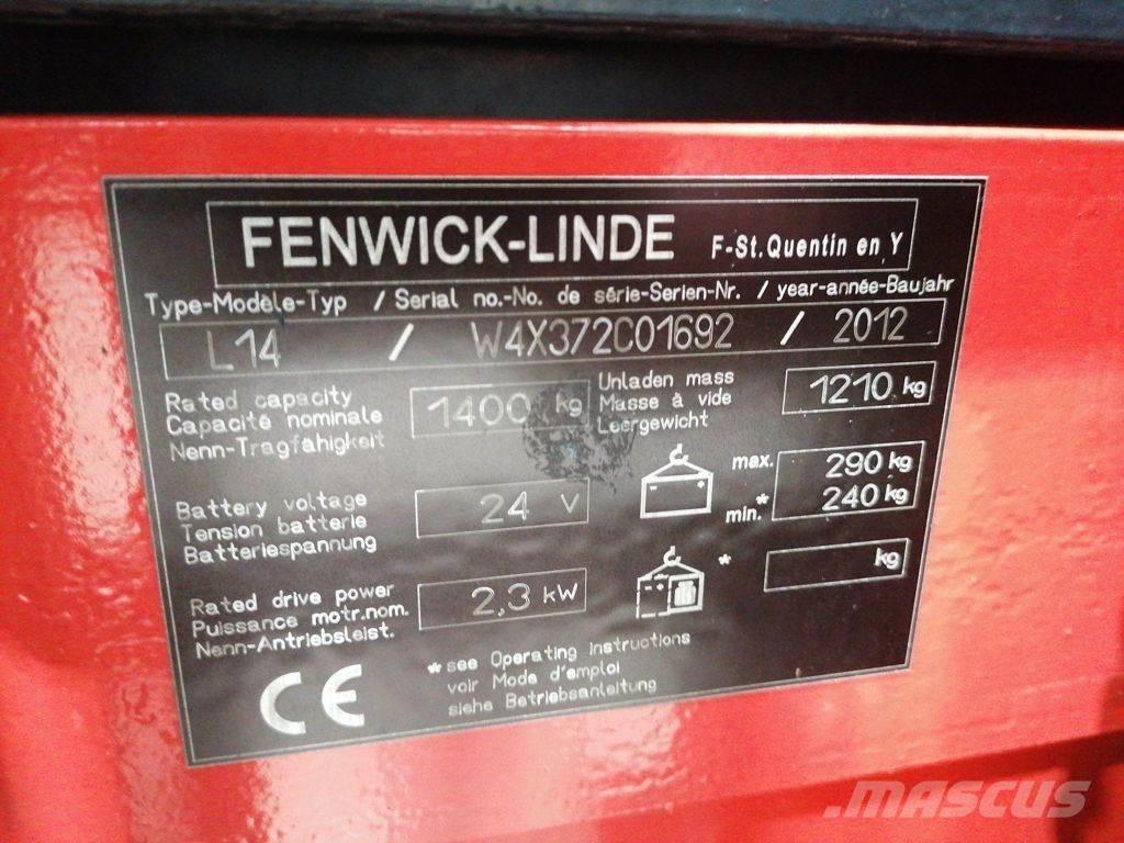 Linde L14 Stapelaar meeloop