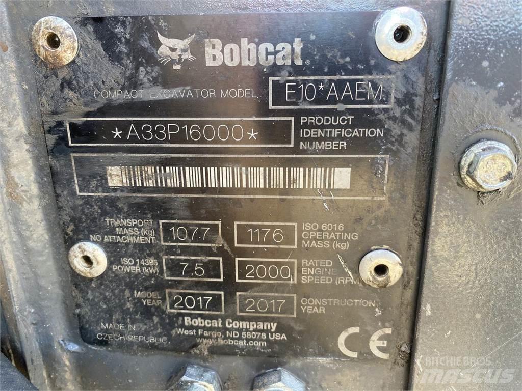 Bobcat E10 Wielgraafmachines