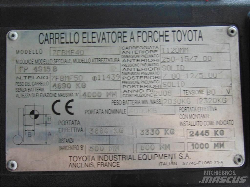 Toyota 7FBMF40 Elektrische heftrucks