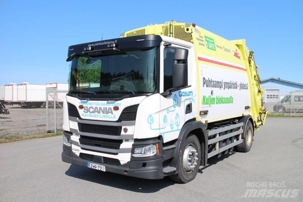 Scania P 340 CNG A Vuilniswagens
