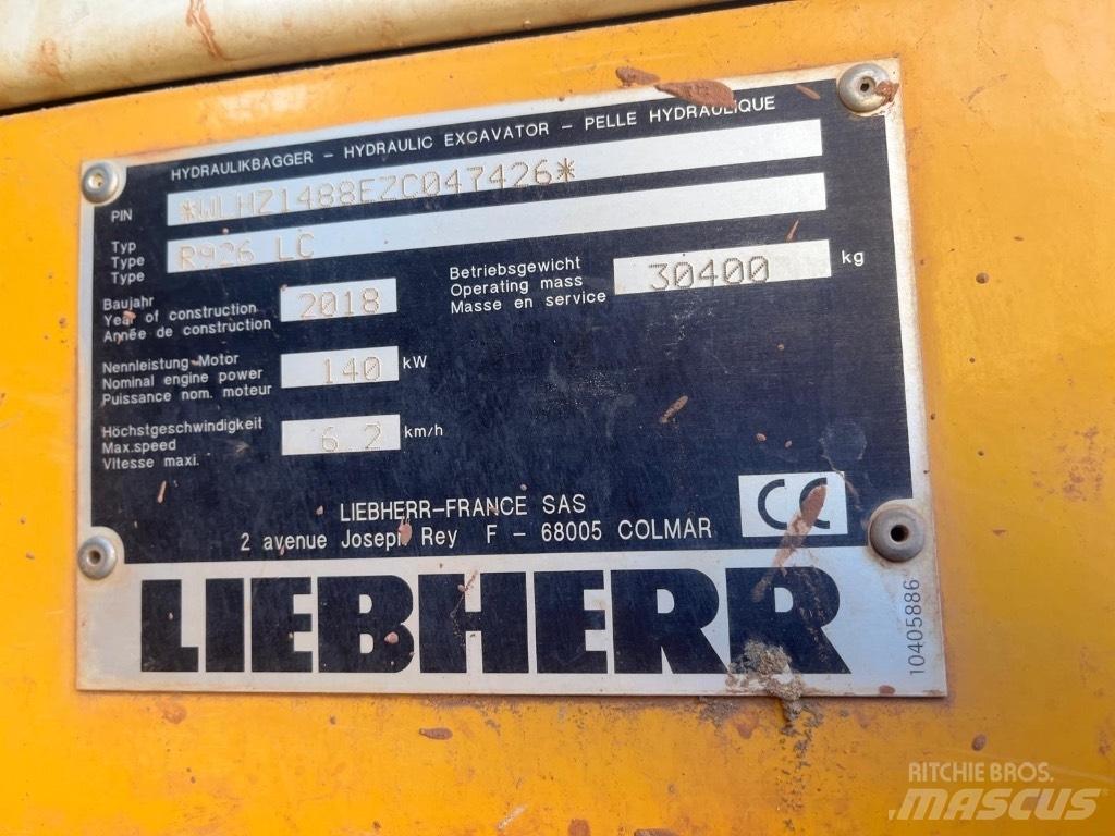 Liebherr R 926 LC Rupsgraafmachines