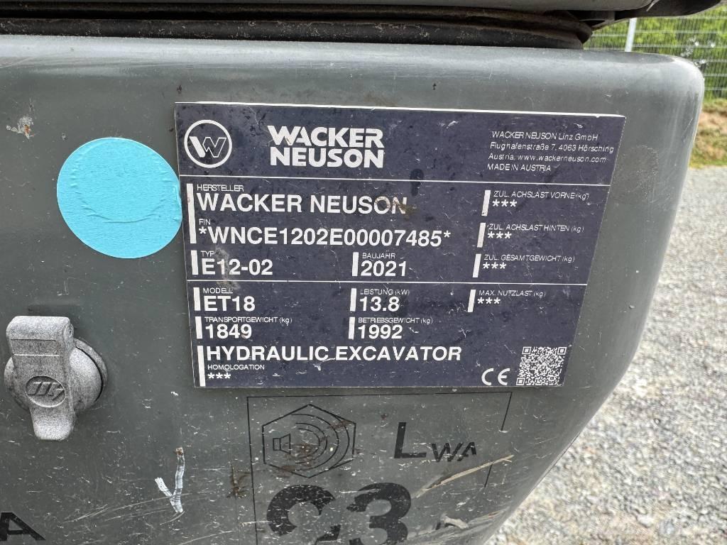 Wacker Neuson ET18 Rupsgraafmachines