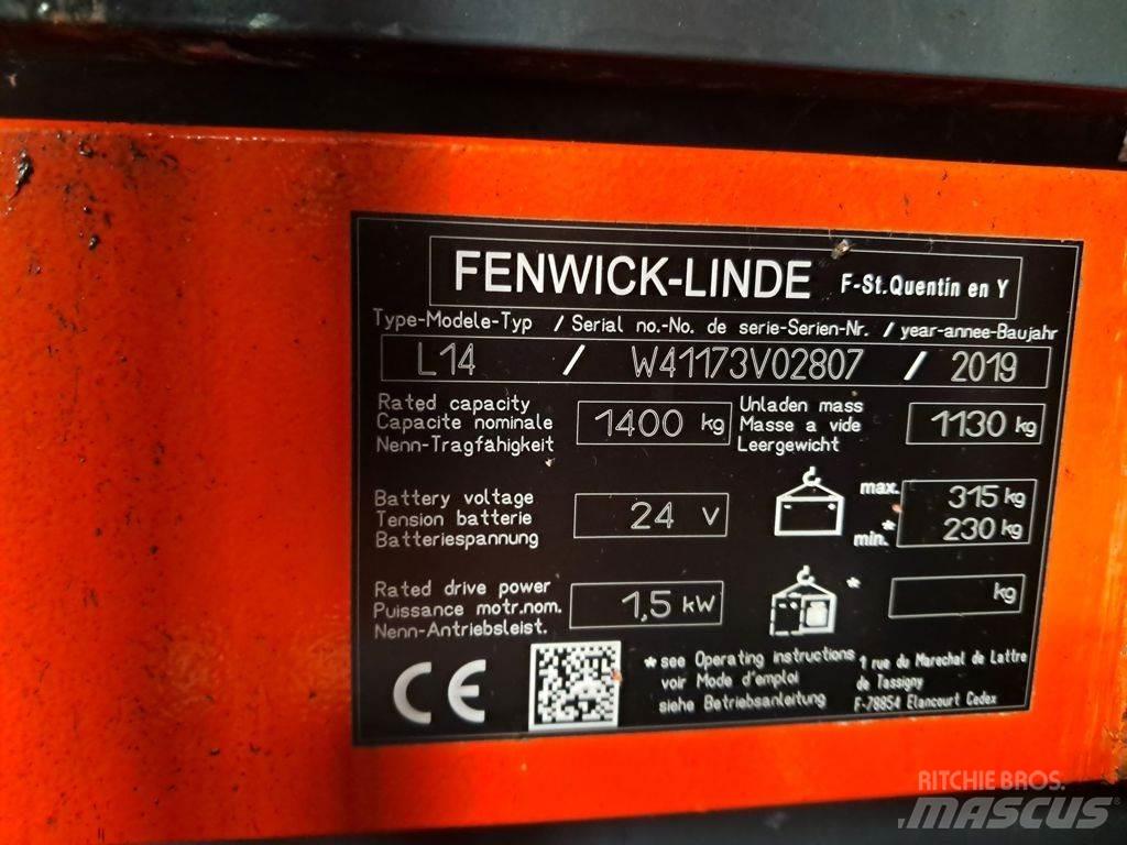 Linde L14 Stapelaar meeloop