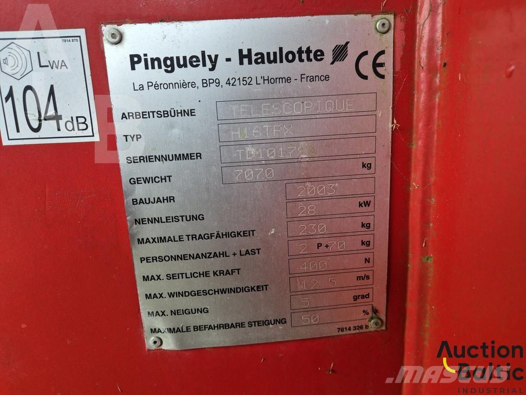 Haulotte H 16 TPX Knikarmhoogwerkers