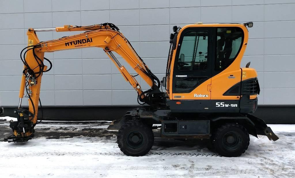 Hyundai 55W-9a Wielgraafmachines