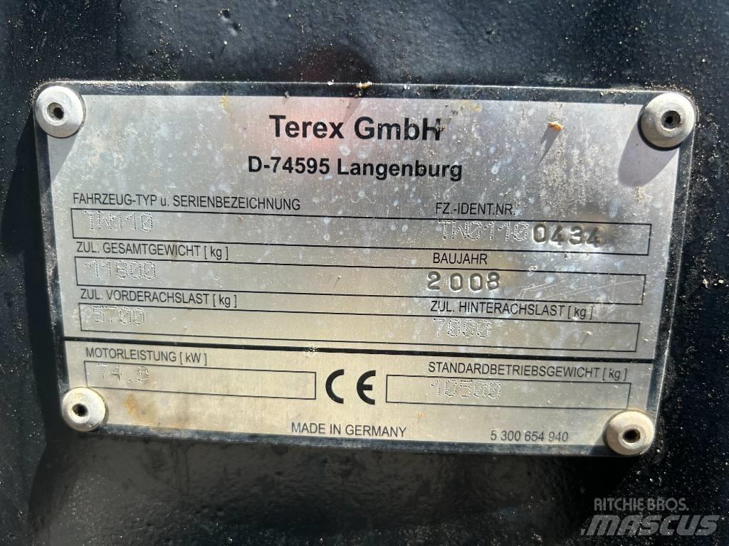 Terex TW 110 Wielgraafmachines