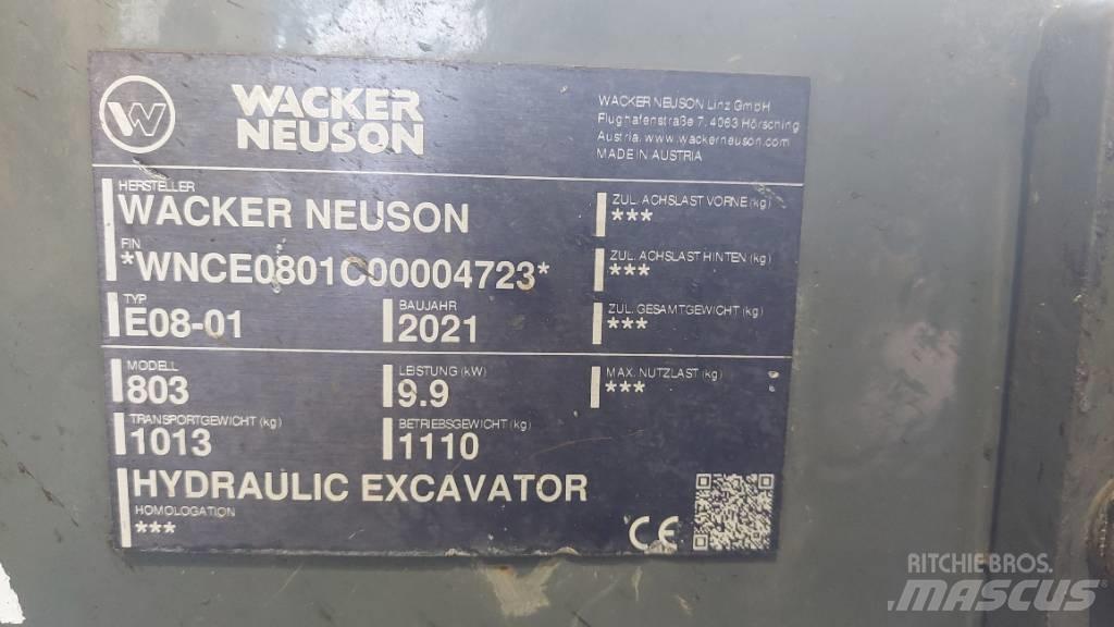 Wacker Neuson 803 Rupsgraafmachines