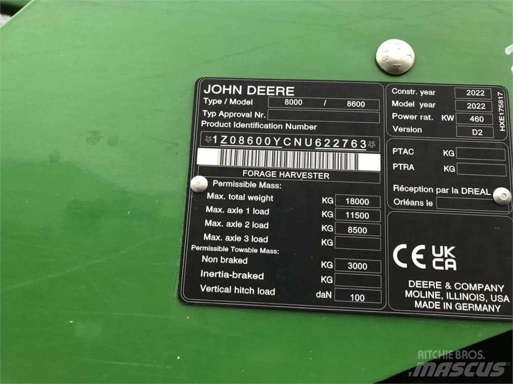 John Deere 8600 Zelfrijdende veldhakselaars