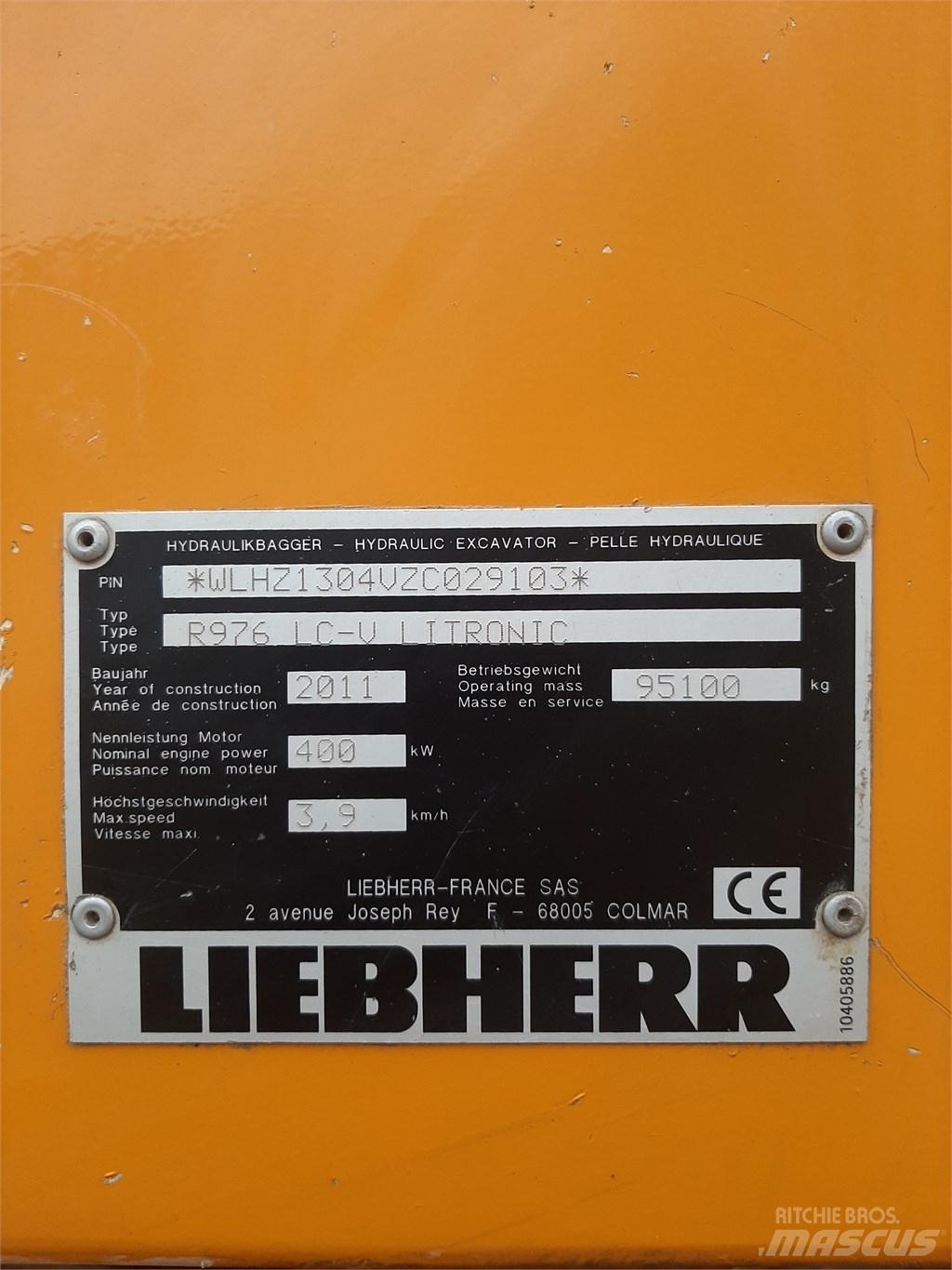 Liebherr 976 Rupsgraafmachines