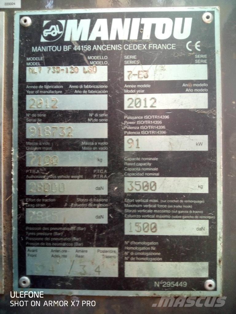 Manitou 735 LSU Verreikers voor landbouw