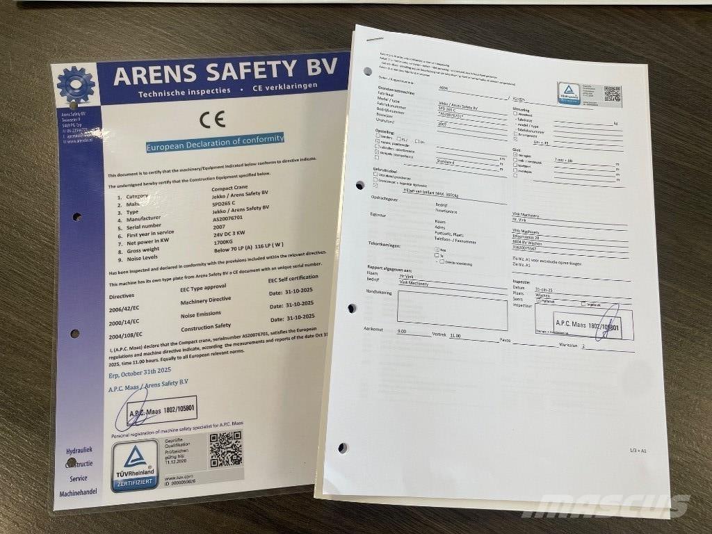 Jekko SPD 265 C  SOLD Mini hijskraan