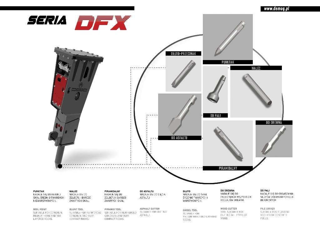  DEMOQ DFX1700 Hamers en brekers