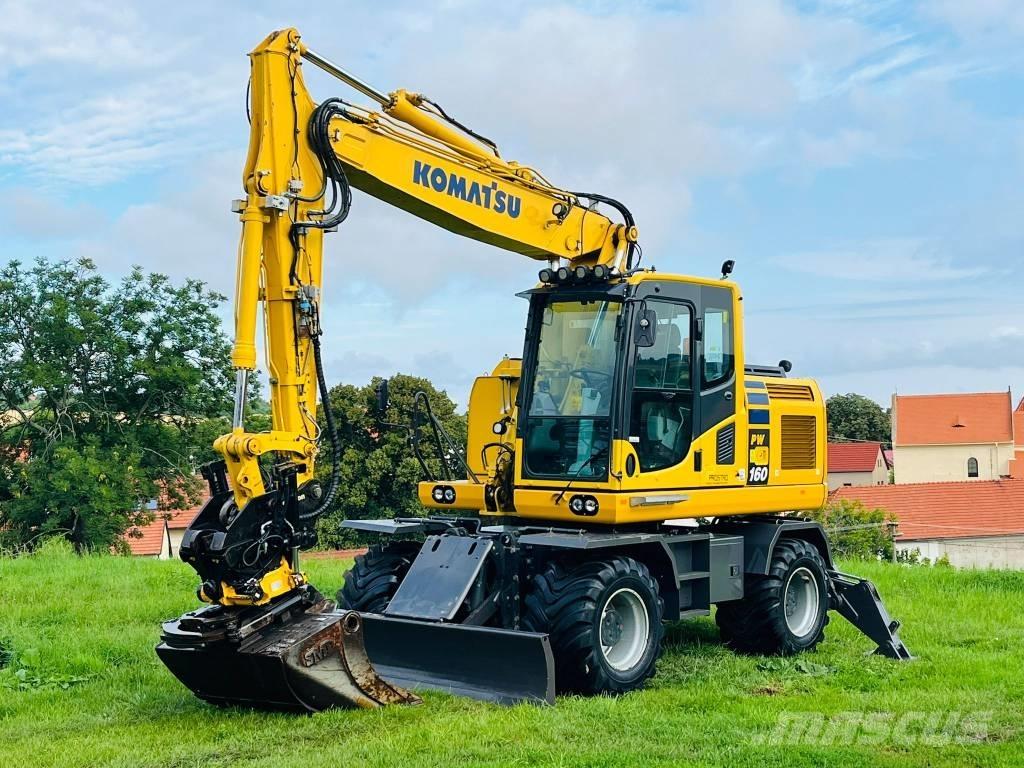 Komatsu PW 160 - 10 Wielgraafmachines