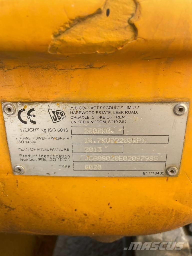 JCB 8020 Minigraafmachines < 7t
