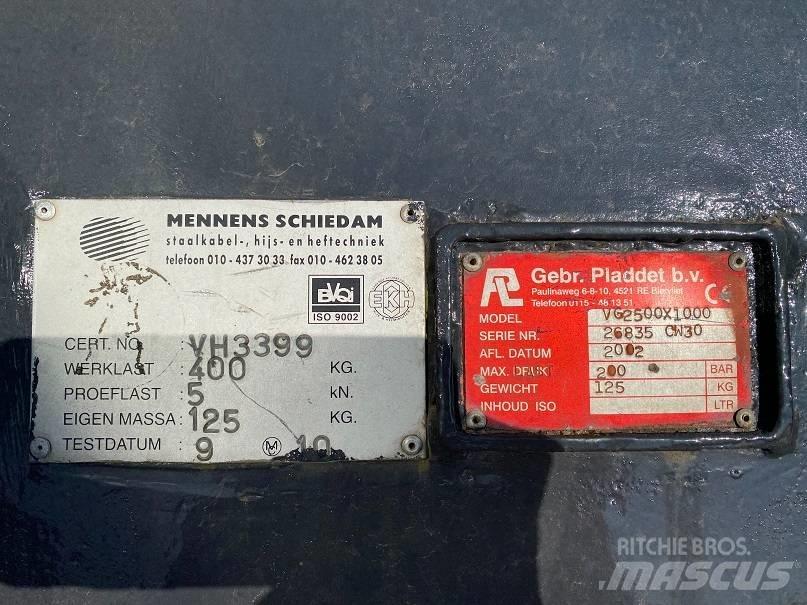 Pladdet VG2500X1000 Overige componenten