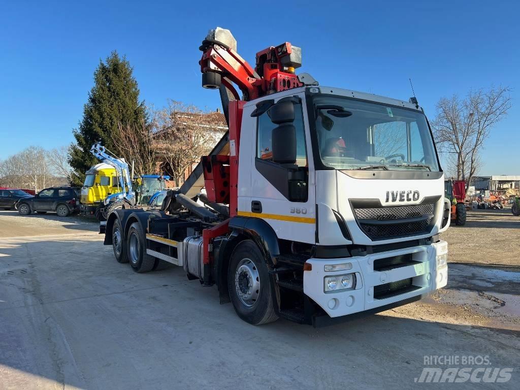 Iveco Stralis-360 Containertrucks met kabelsysteem
