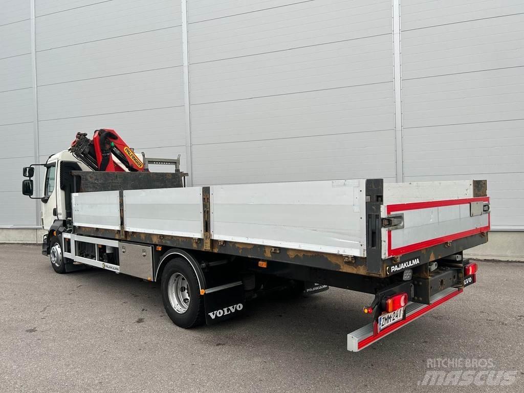 Volvo FL Vlakke laadvloer met kraan