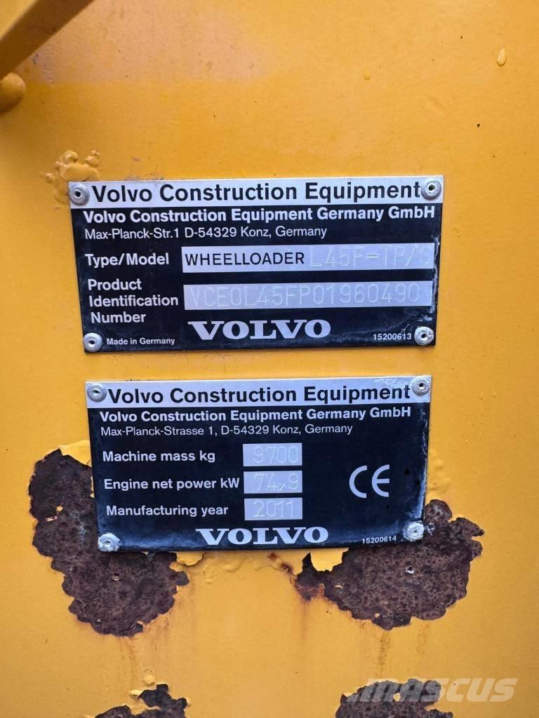 Volvo L45F-TP/S Wielladers