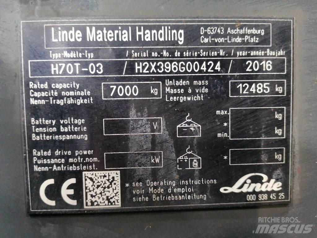 Linde H70T-01 LPG heftrucks