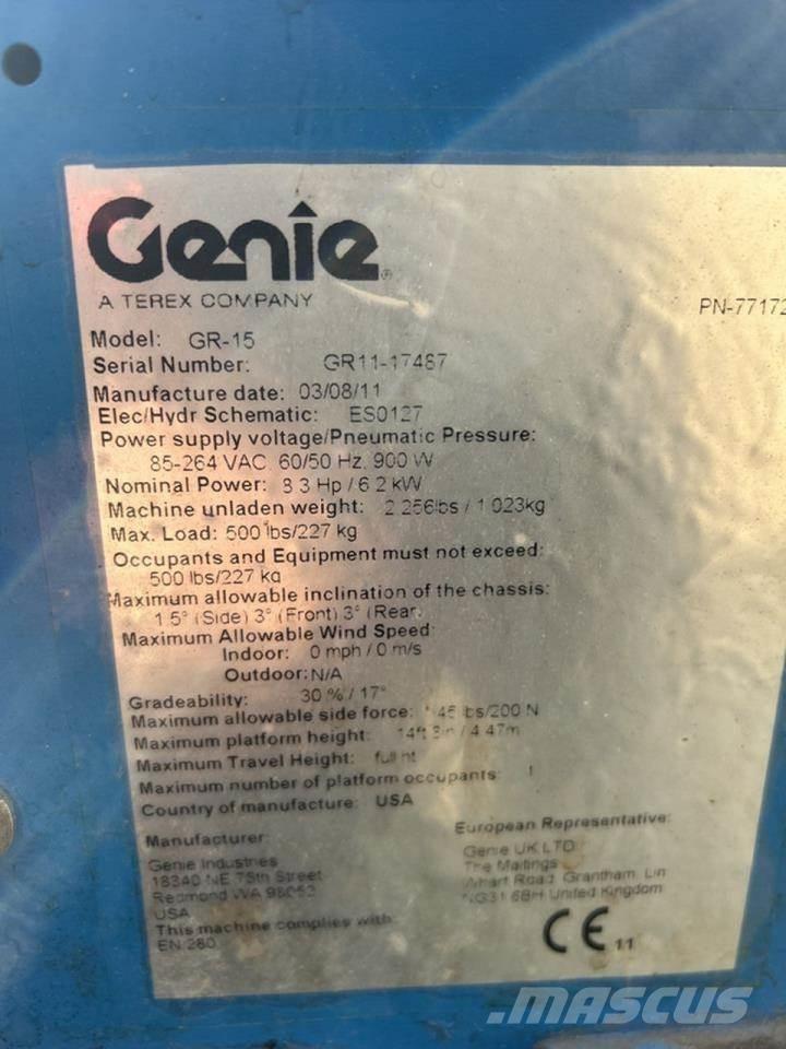 Genie GR-15 Knikarmhoogwerkers
