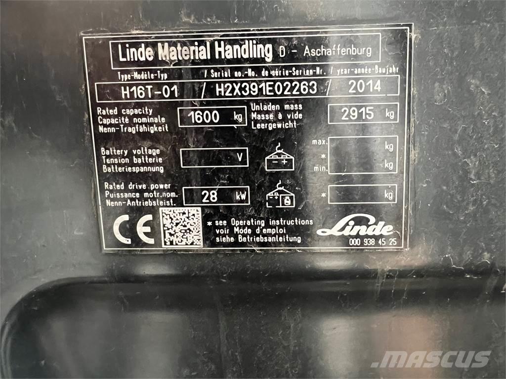 Linde H16T LPG heftrucks