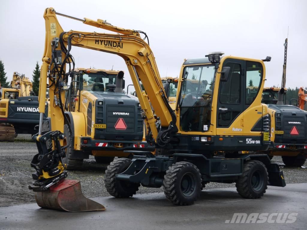 Hyundai R 55W-9A Wielgraafmachines