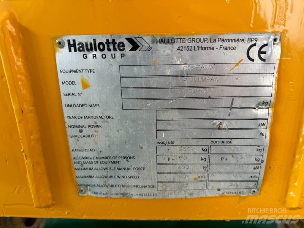 Haulotte OPTIMUM 8 Schaarhoogwerkers