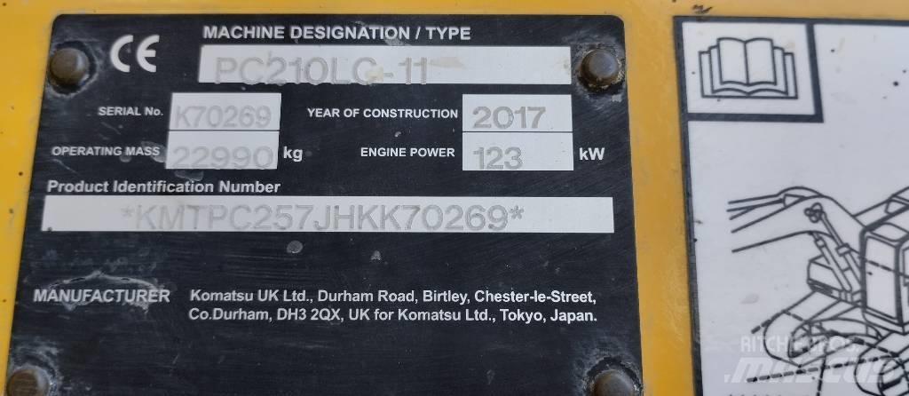 Komatsu PC210LC-11 Rupsgraafmachines