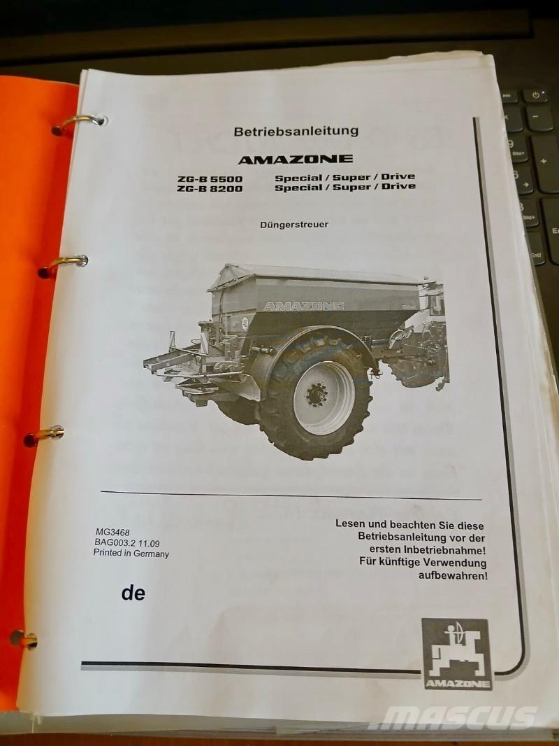 Amazone ZG-B 5500 Kunstmeststrooiers