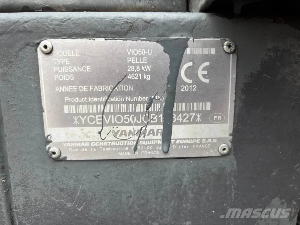 Yanmar VIO50-U Minigraafmachines < 7t