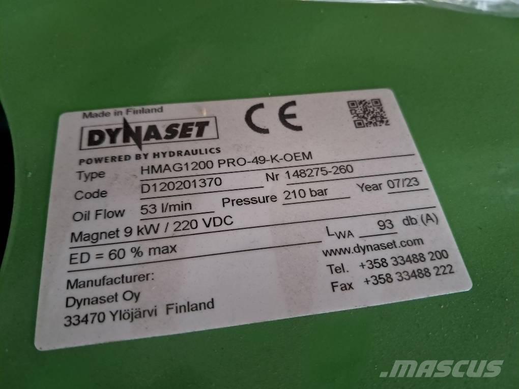 Dynaset HMAG1200 Overige componenten