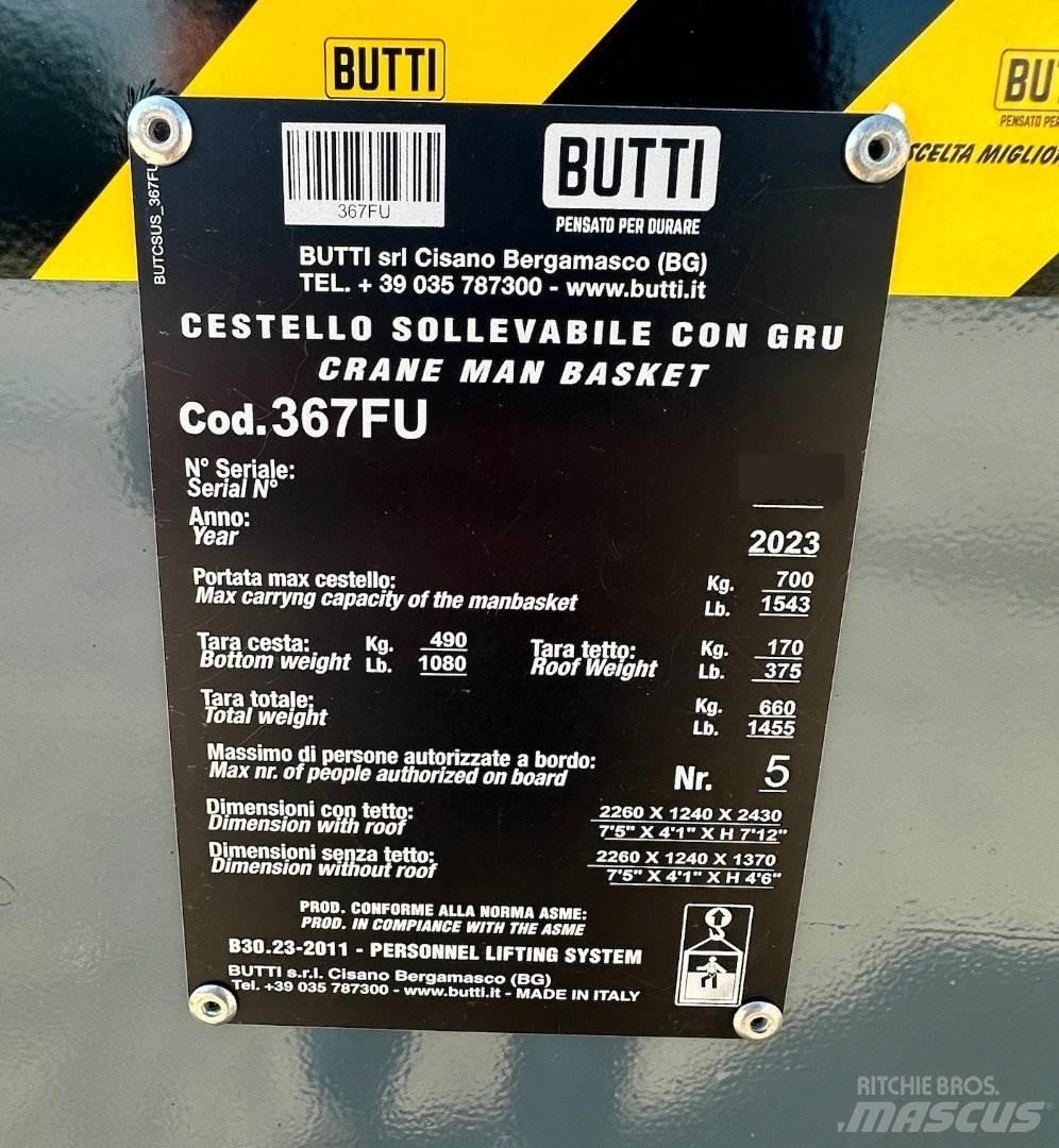 Butti 367FU Kranen onderdelen en gereedschap