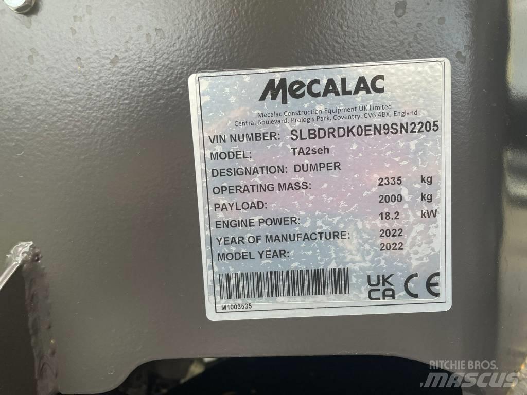 Mecalac TA2SEH Knik dumptrucks