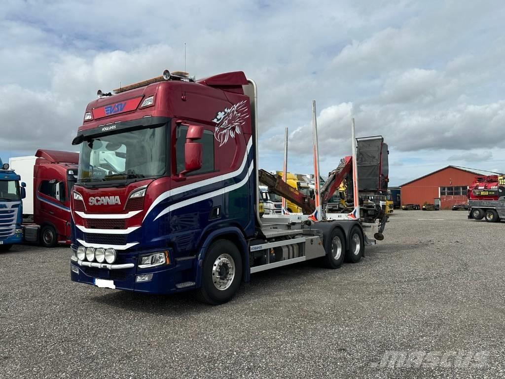 Scania R650B 6X4 NB Hout-Bakwagens